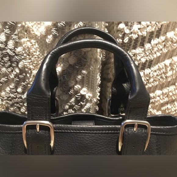 🎀 COLE HAAN Black PEBBLED LEATHER TOTE BAG (NWT) - Picture 12 of 16